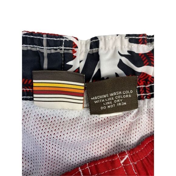 Hang Ten Men's Drawstring 5-pocket Quick-dry Boardshort Red XL - Picture 4 of 8